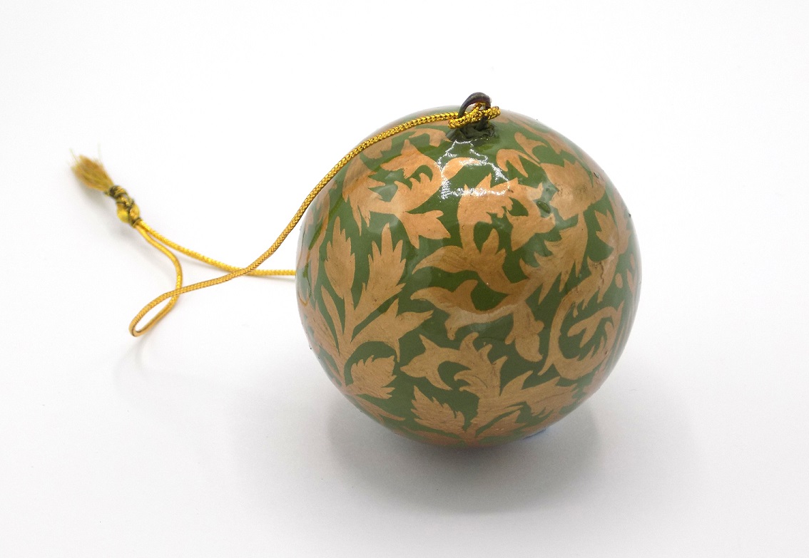 St Paul's Cathedral Fair Trade Kashmir Green Bauble